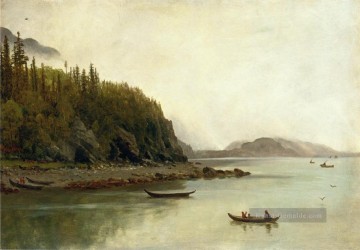 Albert Bierstadt Werke - Indianer Angeln Albert Bier